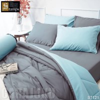 ชุดผ้าปูที่นอนสีฟ้า ทูโทนSilver SconceST121