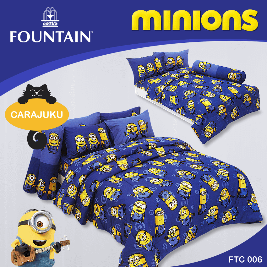 FOUNTAIN ชุดผ้าปูที่นอน มินเนียน Minions FTC006