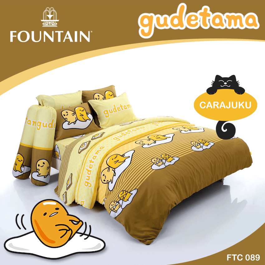 FOUNTAIN ชุดผ้าปูที่นอน ไข่ขี้เกียจ Gudetama FTC089