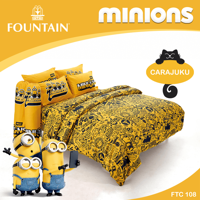 FOUNTAIN ชุดผ้าปูที่นอน มินเนียน Minions FTC108