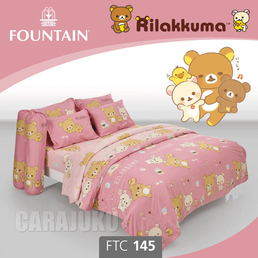 FOUNTAIN ชุดผ้าปูที่นอน ริลัคคุมะ Rilakkuma FTC145
