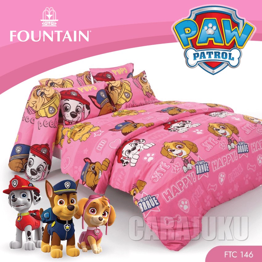 FOUNTAIN ชุดผ้าปูที่นอน ขบวนการเจ้าตูบสี่ขา Paw Patrol FTC146