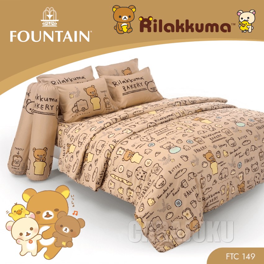 FOUNTAIN ชุดผ้าปูที่นอน ริลัคคุมะ Rilakkuma FTC149