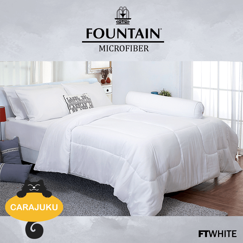 FOUNTAIN ชุดผ้าปูที่นอน สีขาว WHITE FTWHITE