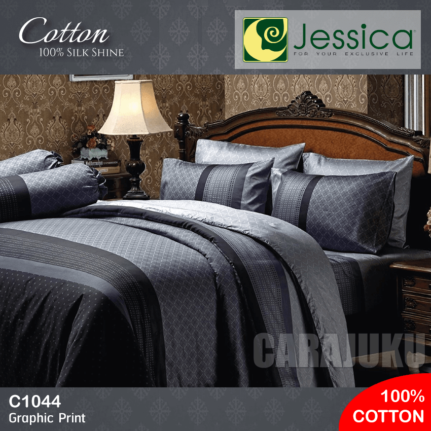 JESSICA ชุดผ้าปูที่นอน Cotton 100% พิมพ์ลาย Graphic C1044