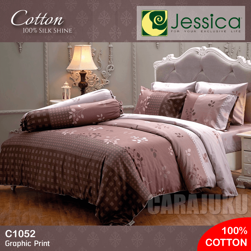 JESSICA ชุดผ้าปูที่นอน Cotton 100% พิมพ์ลาย Graphic C1052