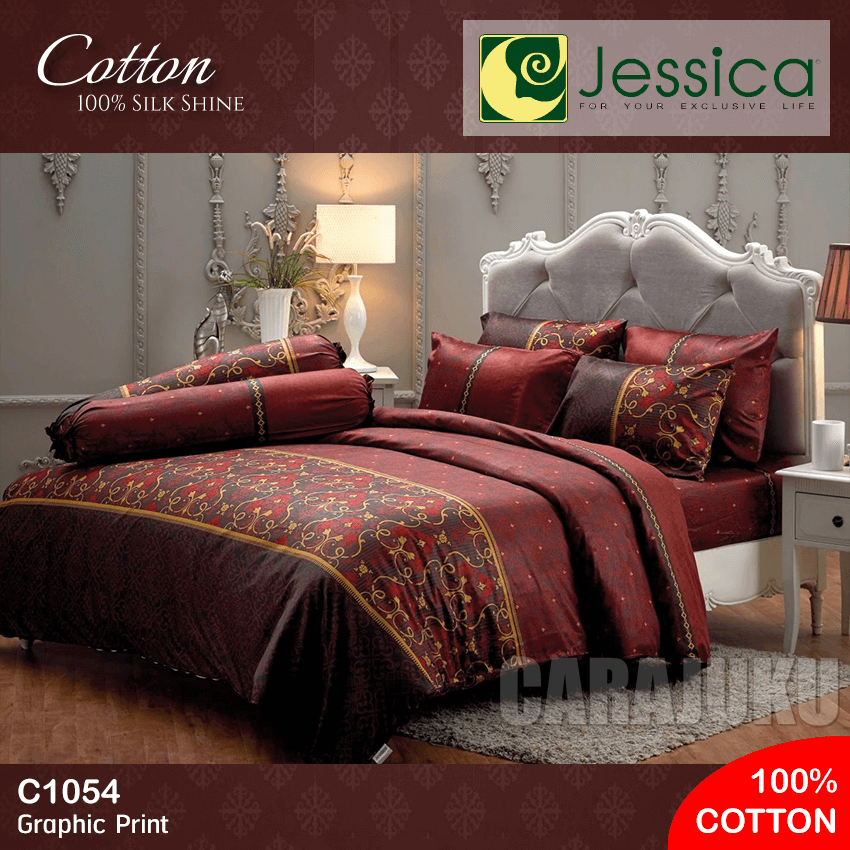 JESSICA ชุดผ้าปูที่นอน Cotton 100% พิมพ์ลาย Graphic C1054