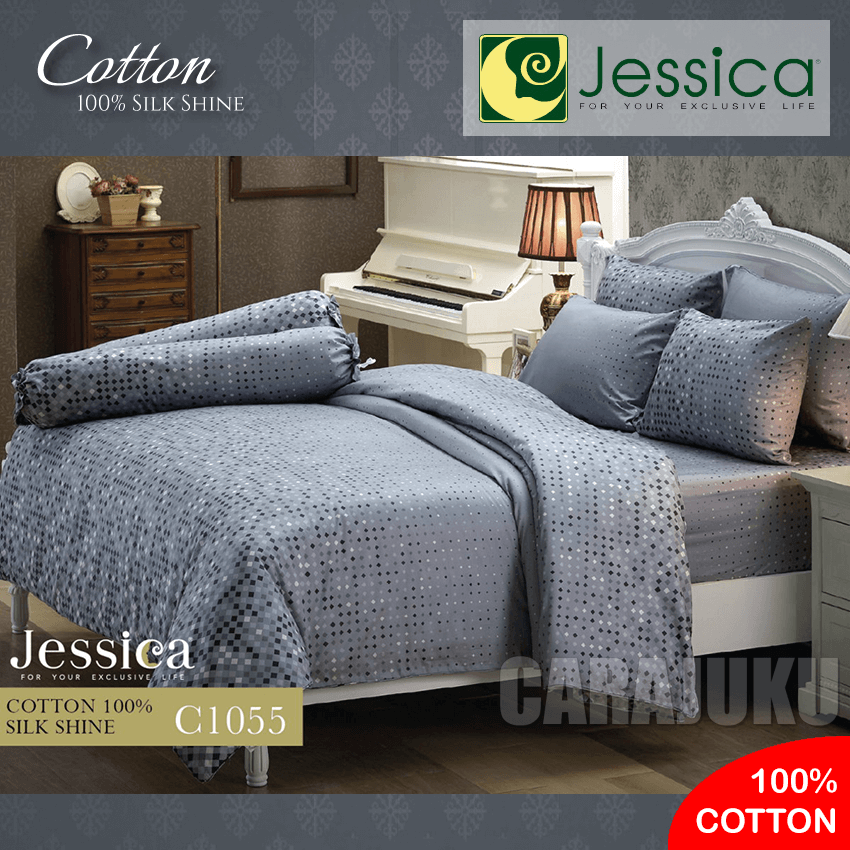 JESSICA ชุดผ้าปูที่นอน Cotton 100% พิมพ์ลาย Graphic C1055