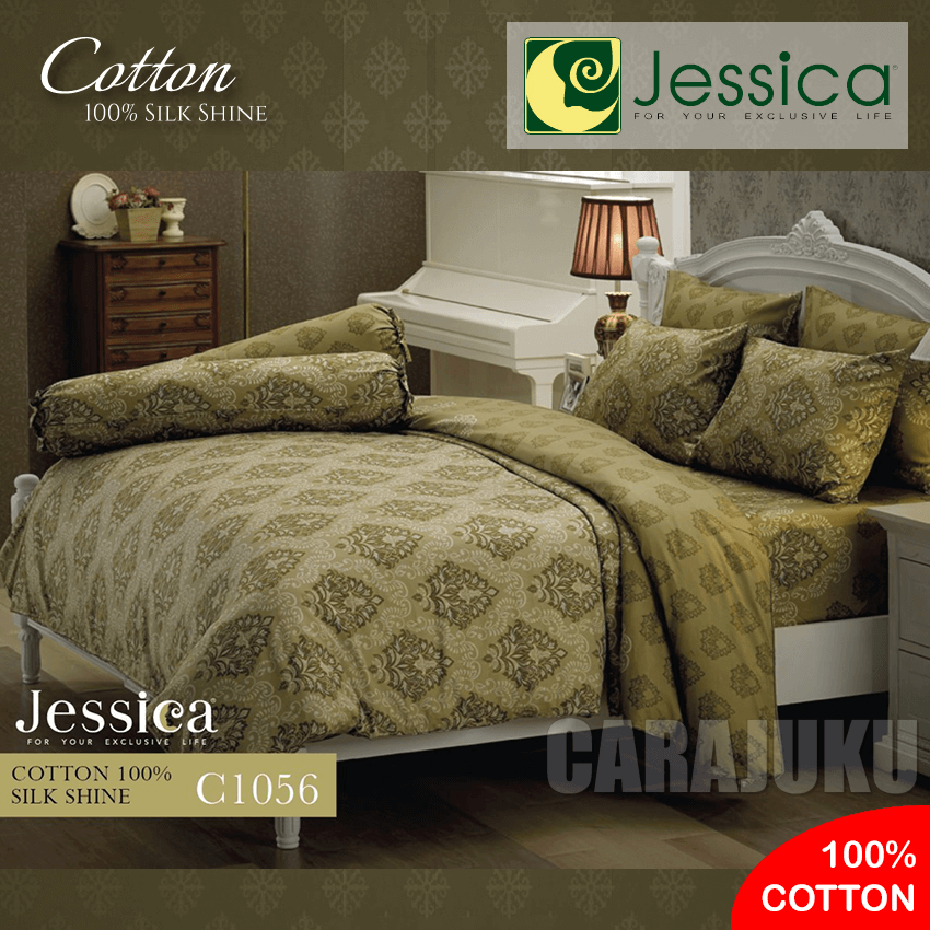 JESSICA ชุดผ้าปูที่นอน Cotton 100% พิมพ์ลาย Graphic C1056