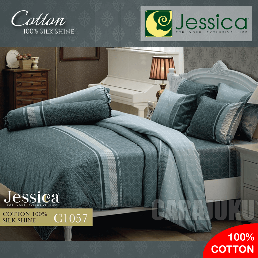 JESSICA ชุดผ้าปูที่นอน Cotton 100% พิมพ์ลาย Graphic C1057