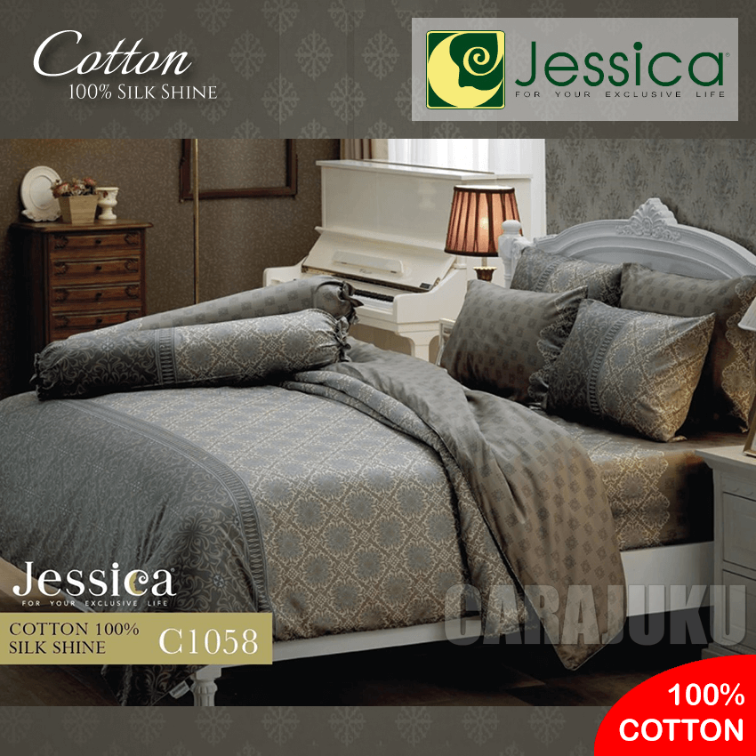JESSICA ชุดผ้าปูที่นอน Cotton 100% พิมพ์ลาย Graphic C1058