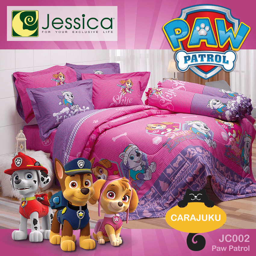 JESSICA ชุดผ้าปูที่นอน ขบวนการเจ้าตูบสี่ขา Paw Patrol JC002