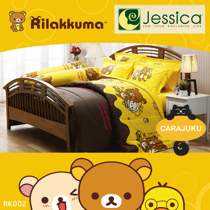 JESSICA ชุดผ้าปูที่นอน ริลัคคุมะ Rilakkuma RK002