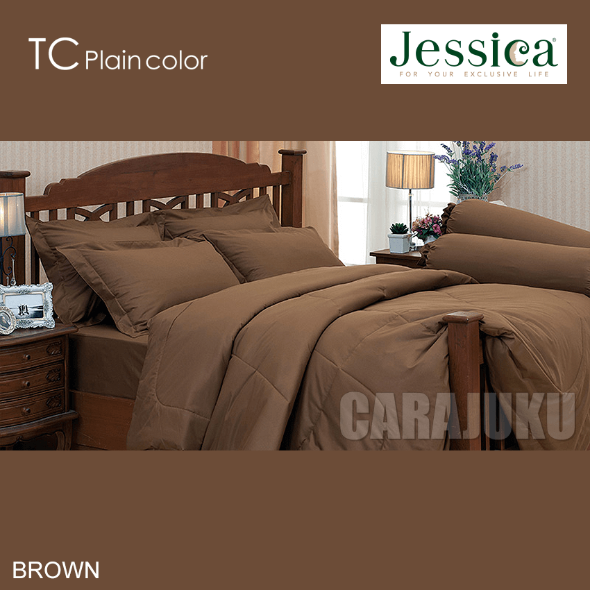 JESSICA ชุดผ้าปูที่นอน สีน้ำตาล BROWN