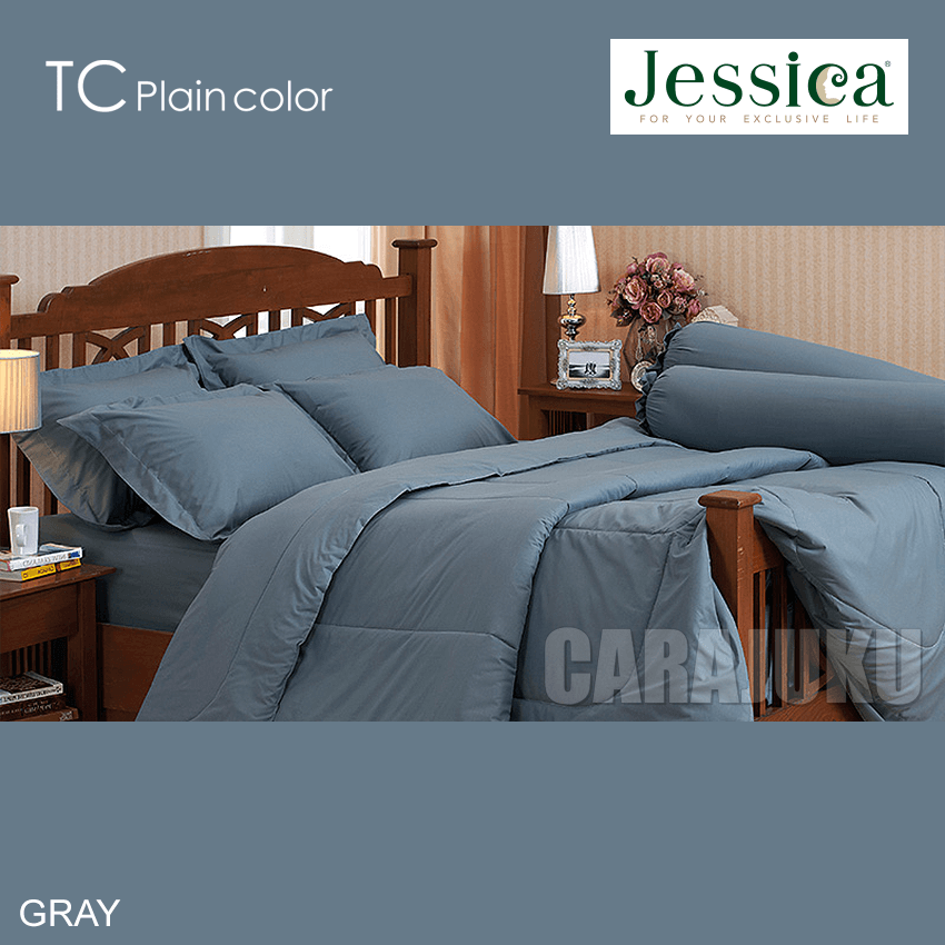 JESSICA ชุดผ้าปูที่นอน สีเทา GRAY