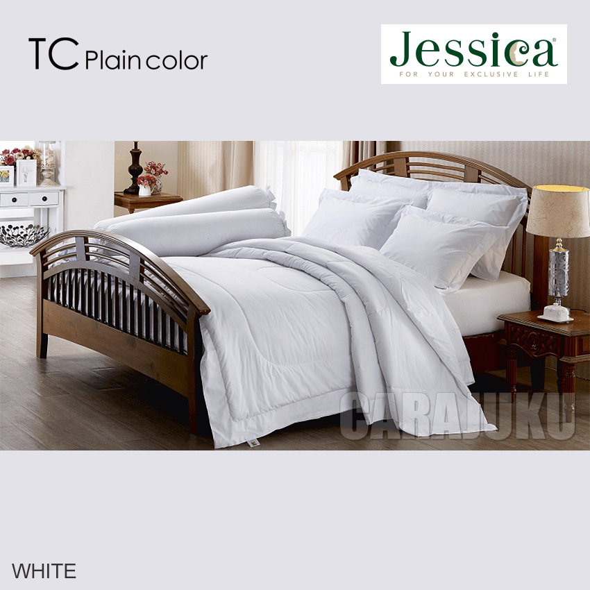 JESSICA ชุดผ้าปูที่นอน สีขาว WHITE