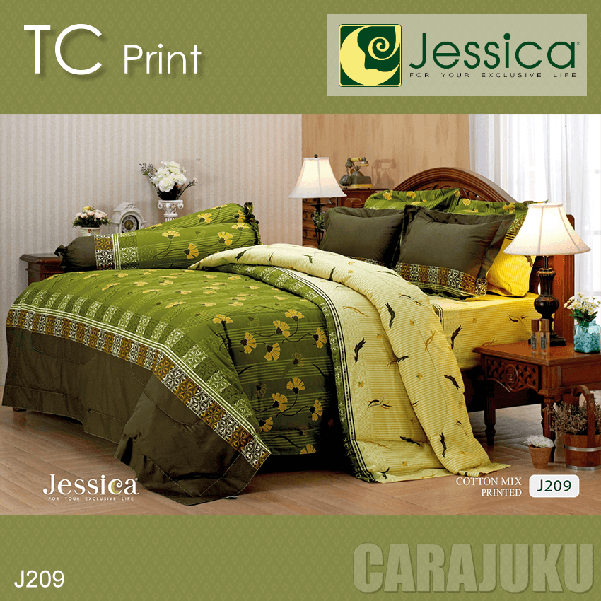 JESSICA ชุดผ้าปูที่นอน พิมพ์ลาย Graphic J209