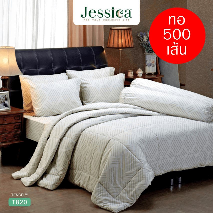 JESSICA ชุดผ้าปูที่นอน พิมพ์ลาย Graphic T820