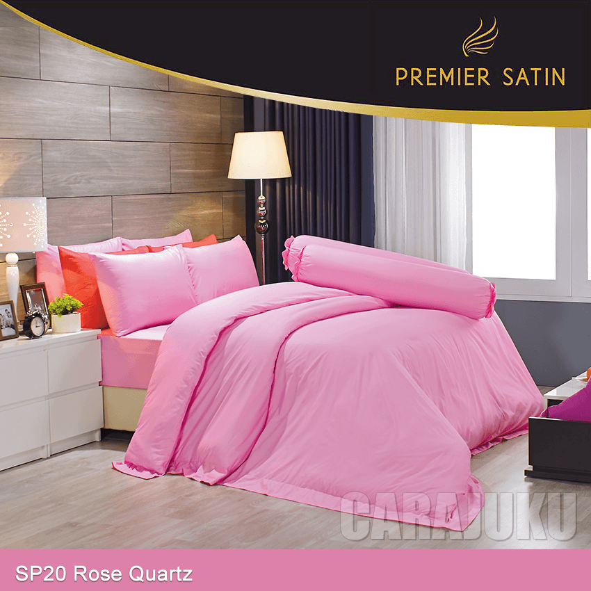 PREMIER SATIN ชุดผ้าปูที่นอน สีชมพู Rose Quartz SP20