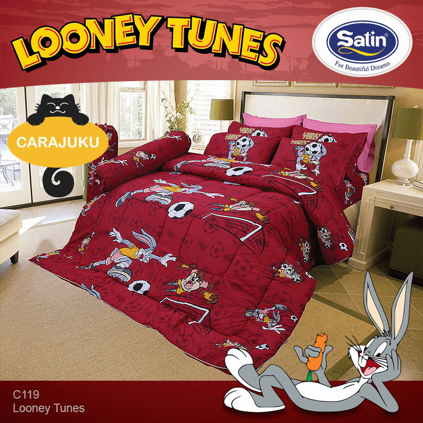 SATIN ชุดผ้าปูที่นอน ลูนี่ตูนส์ Looney Tunes C119