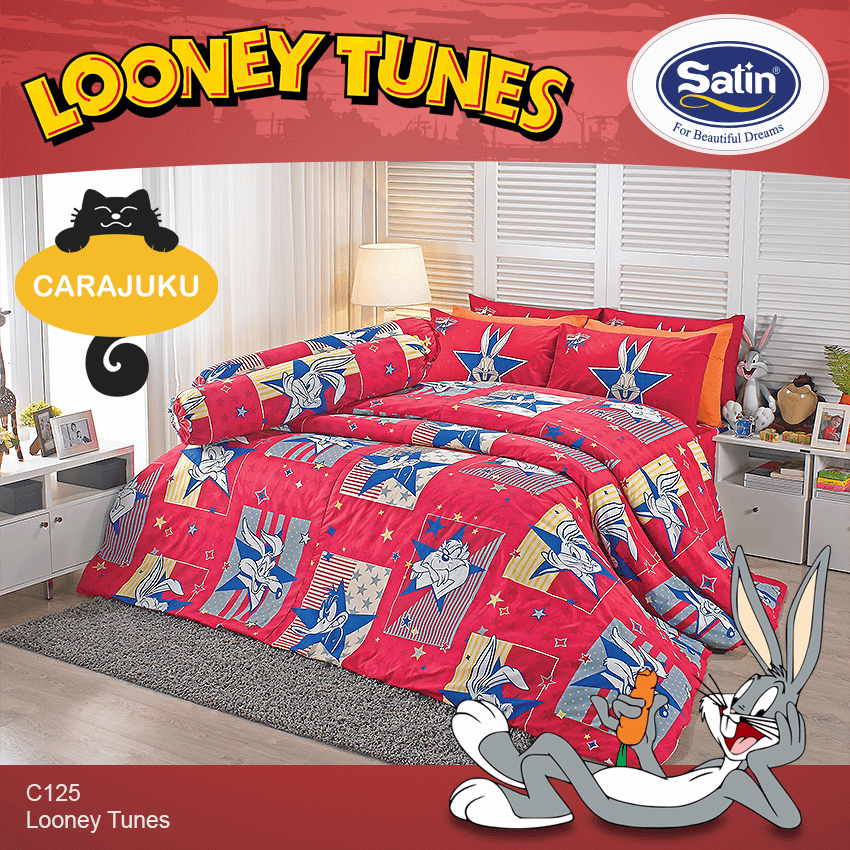 SATIN ชุดผ้าปูที่นอน ลูนี่ตูนส์ Looney Tunes C125