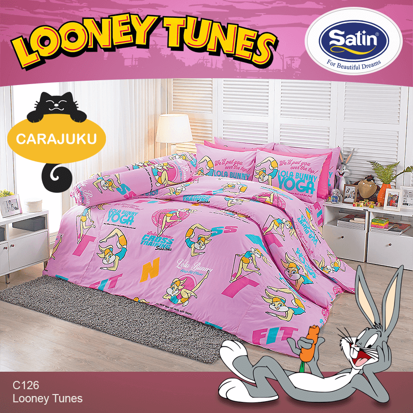 SATIN ชุดผ้าปูที่นอน ลูนี่ตูนส์ Looney Tunes C126