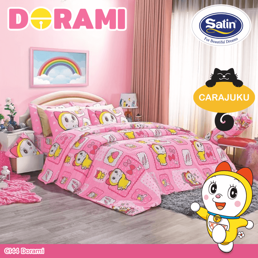 SATIN ชุดผ้าปูที่นอน โดเรมี Dorami C144