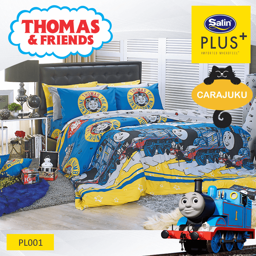 SATIN PLUS ชุดผ้าปูที่นอน รถไฟโทมัส Thomas & Friends PL001
