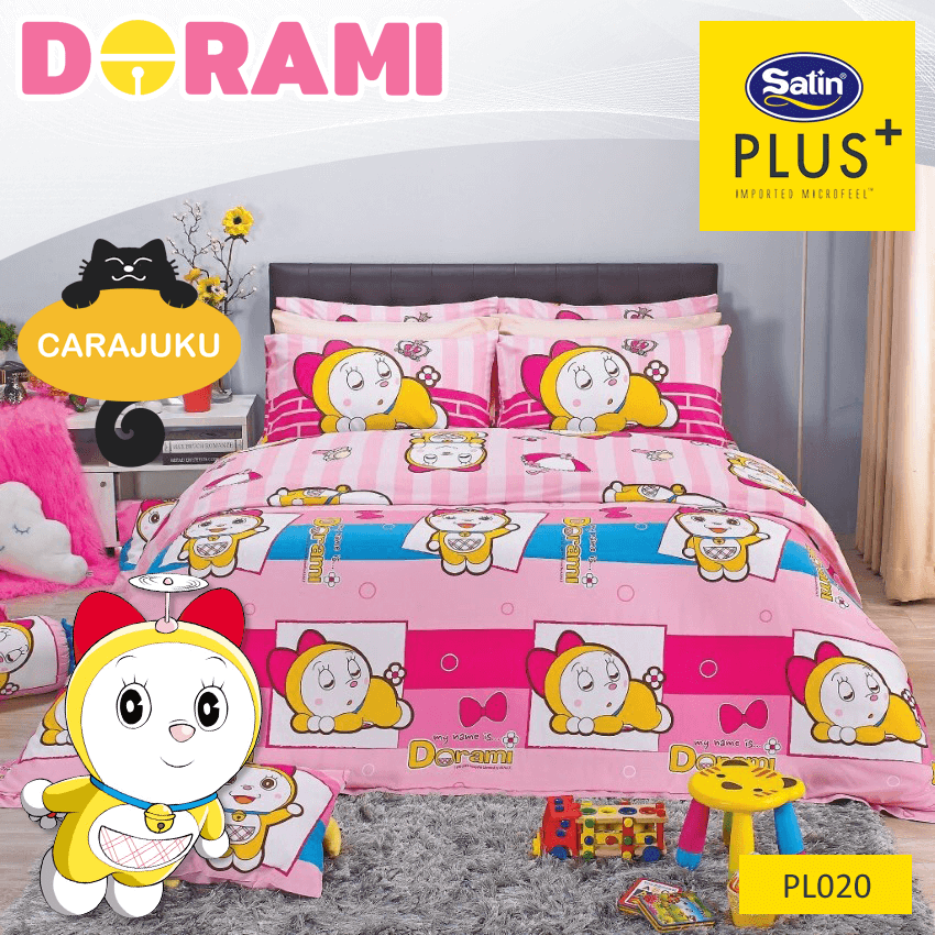 SATIN PLUS ชุดผ้าปูที่นอน โดเรมี Dorami PL020
