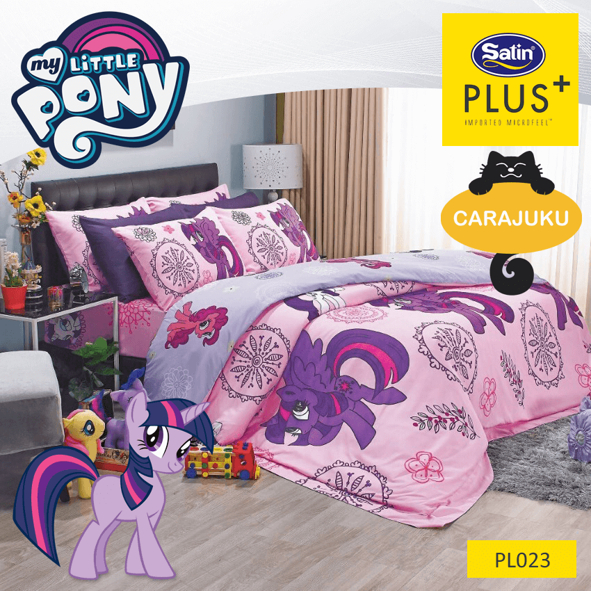SATIN PLUS ชุดผ้าปูที่นอน มายลิตเติ้ลโพนี่ My Little Pony PL023