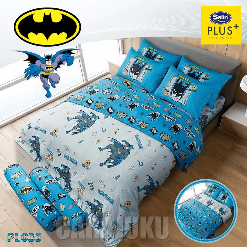 SATIN PLUS ชุดผ้าปูที่นอน แบทแมน Batman PL035