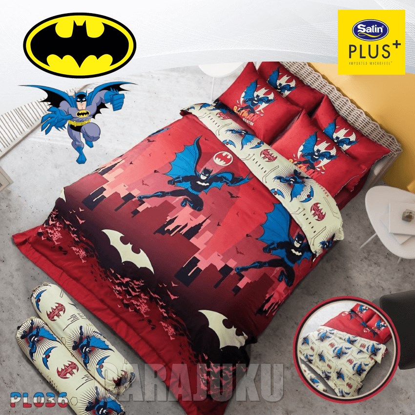 SATIN PLUS ชุดผ้าปูที่นอน แบทแมน Batman PL036