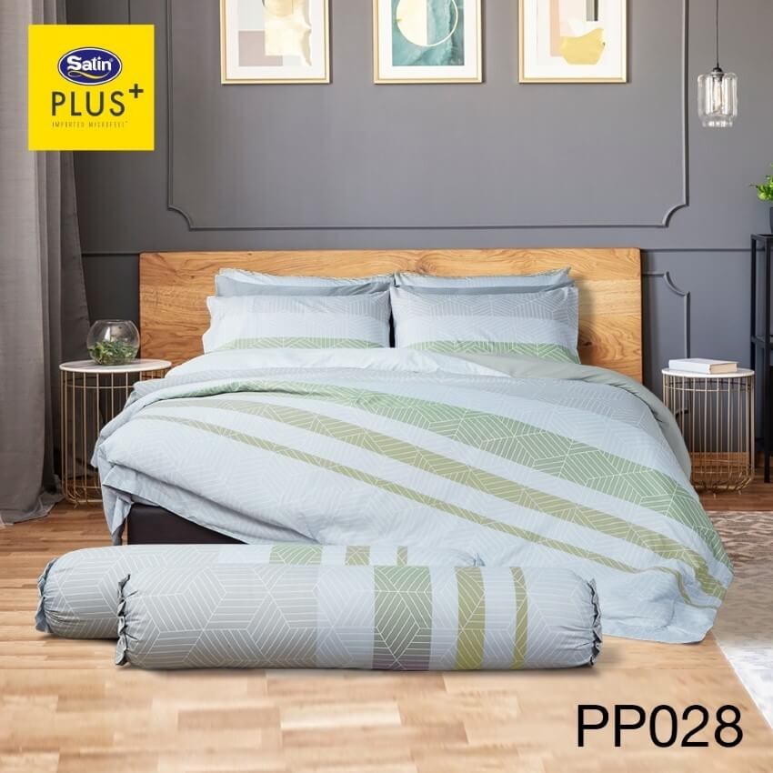 SATIN PLUS ชุดผ้าปูที่นอน พิมพ์ลาย Graphic PP028