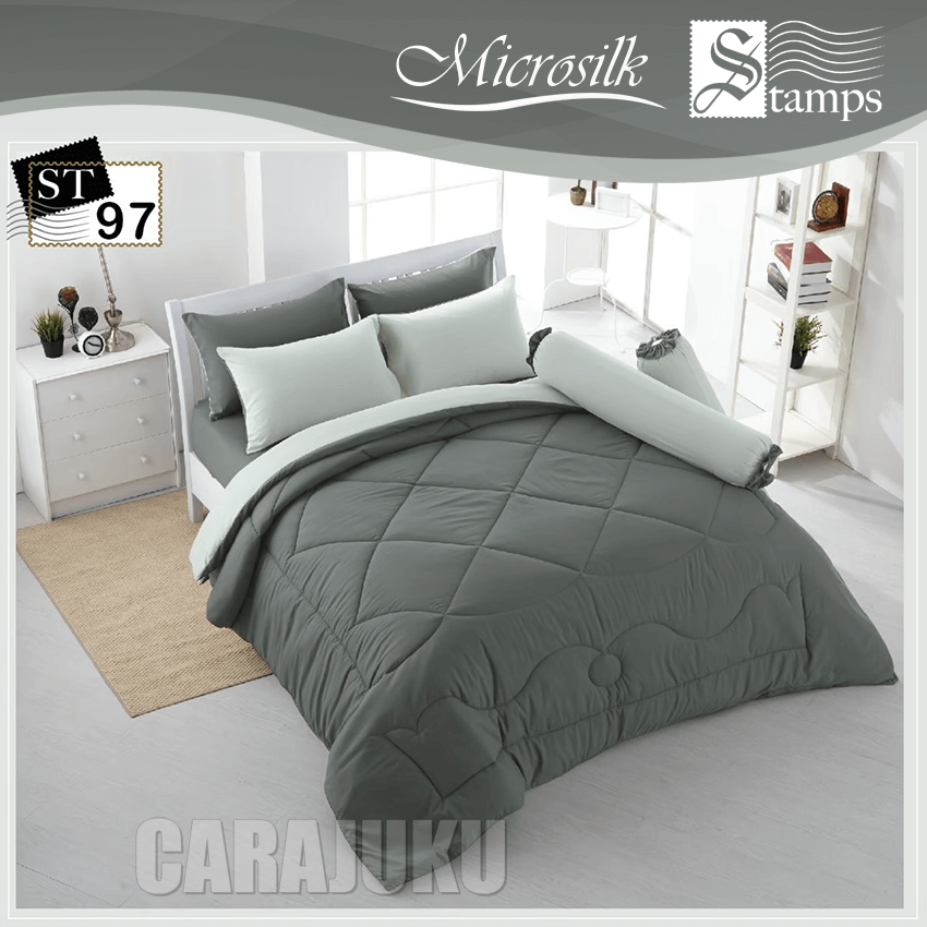STAMPS ชุดผ้าปูที่นอน สีเทา Gray ST97