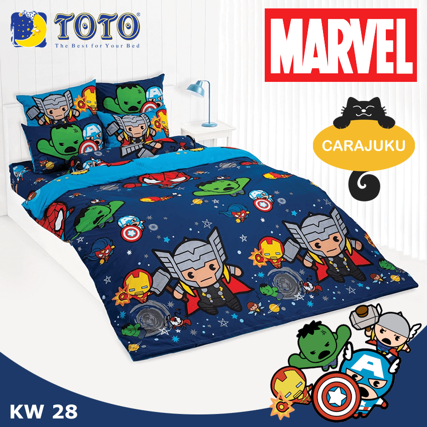 TOTO ชุดผ้าปูที่นอน มาร์เวล คาวาอิ Marvel Kawaii KW28