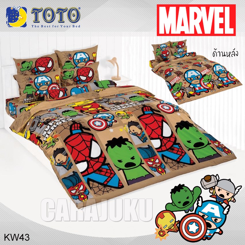 TOTO ชุดผ้าปูที่นอน มาร์เวล คาวาอิ Marvel Kawaii KW43