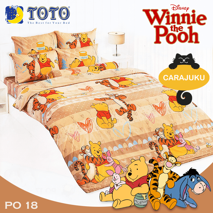 TOTO ชุดผ้าปูที่นอน หมีพูห์ Winnie The Pooh PO18