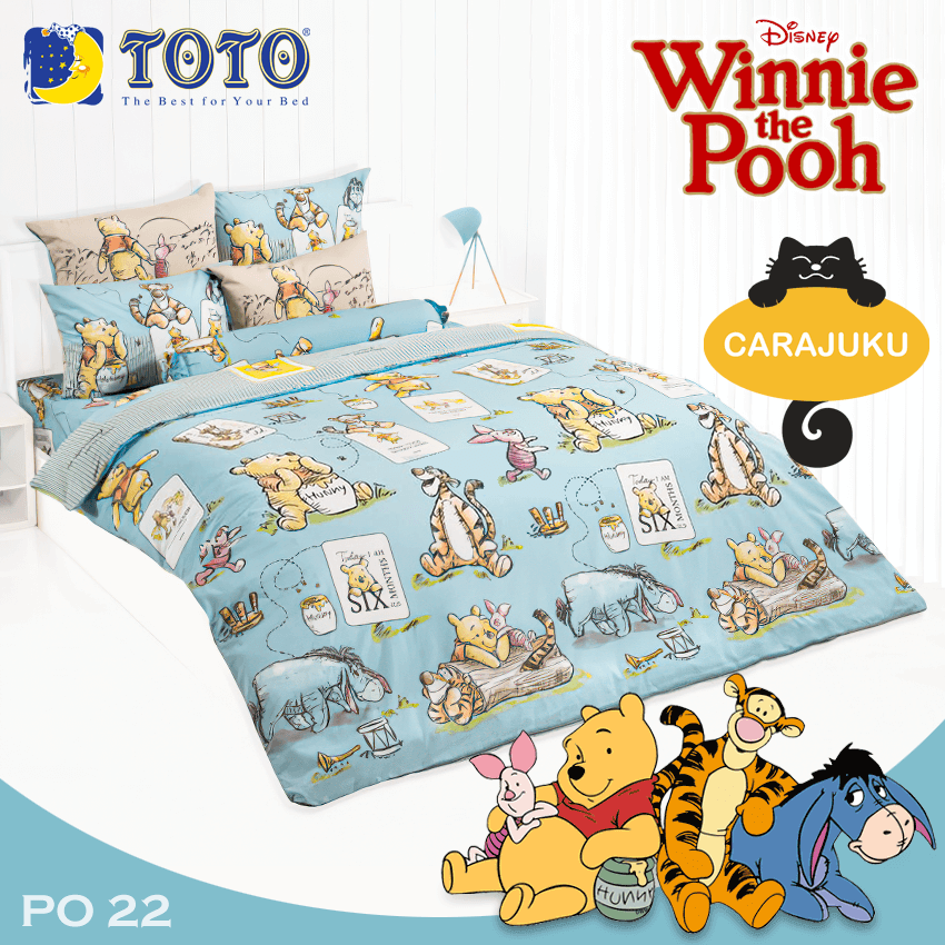 TOTO ชุดผ้าปูที่นอน หมีพูห์ Winnie The Pooh PO22