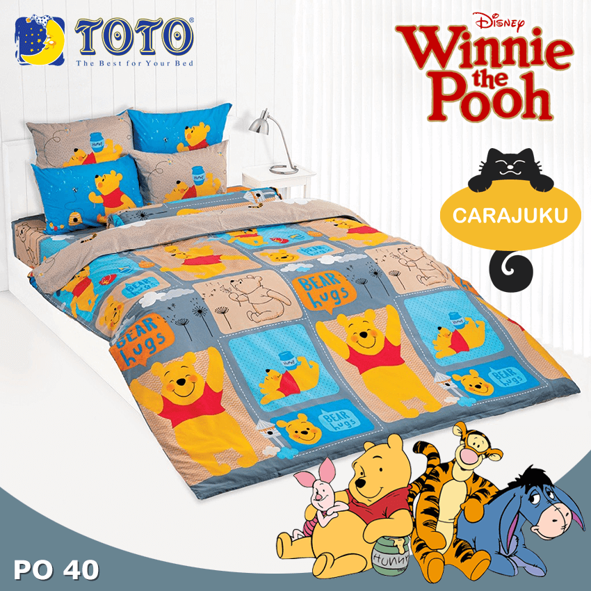TOTO ชุดผ้าปูที่นอน หมีพูห์ Winnie The Pooh PO40