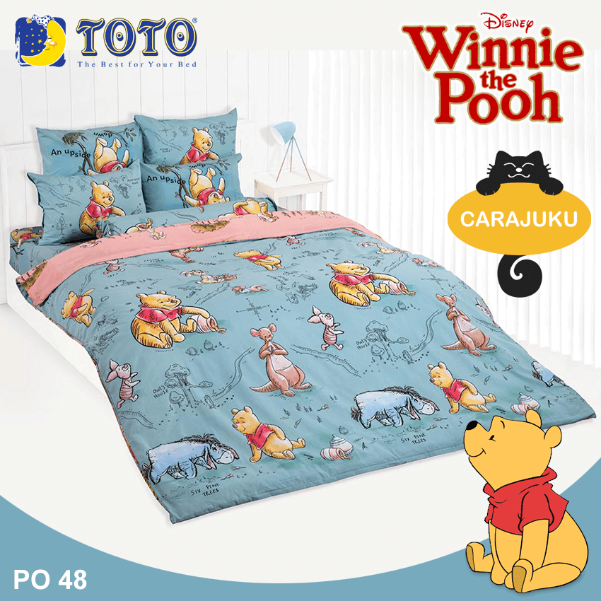 TOTO ชุดผ้าปูที่นอน หมีพูห์ Winnie The Pooh PO48