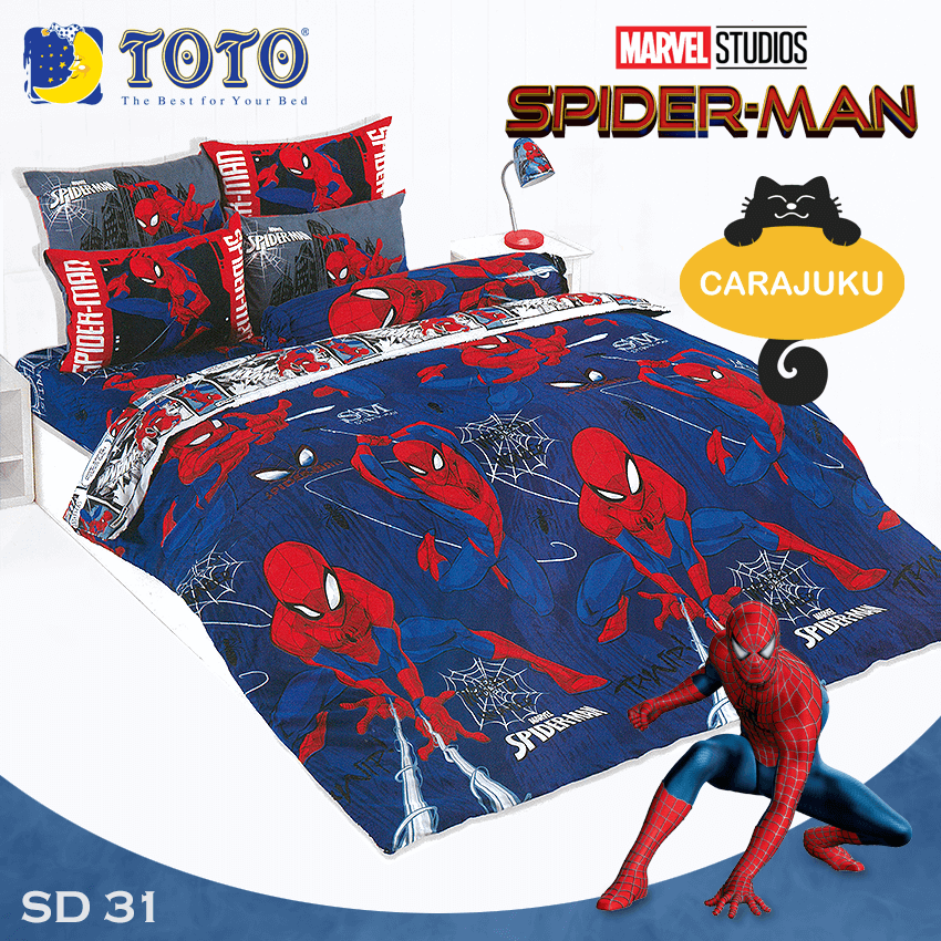 TOTO ชุดผ้าปูที่นอน สไปเดอร์แมน Spiderman SD31