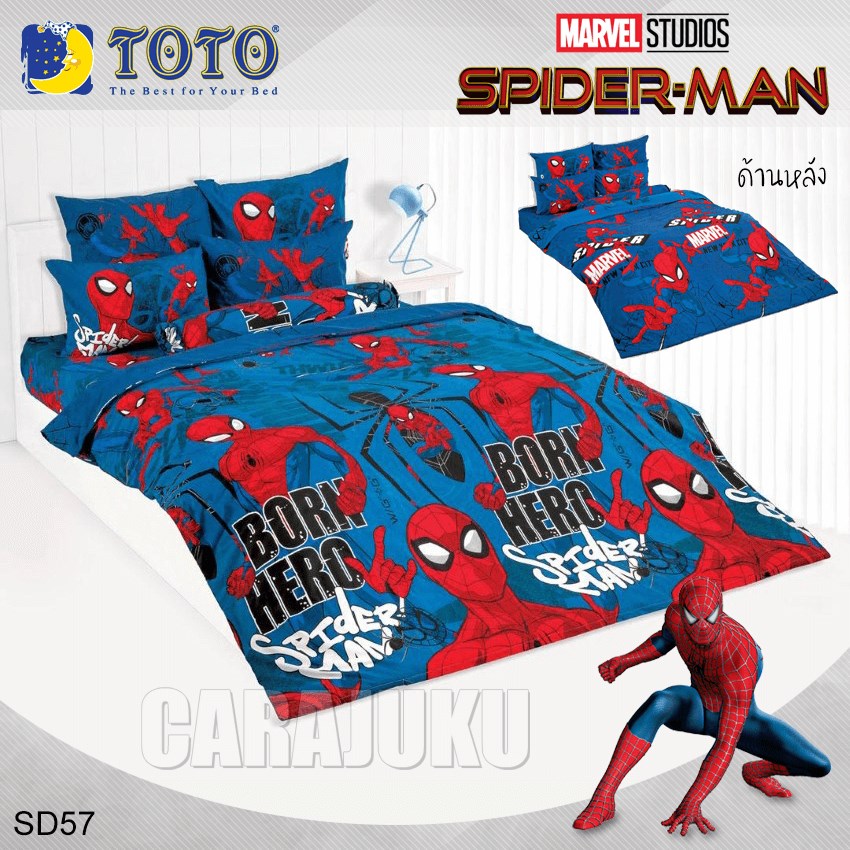 TOTO ชุดผ้าปูที่นอน สไปเดอร์แมน Spiderman SD57