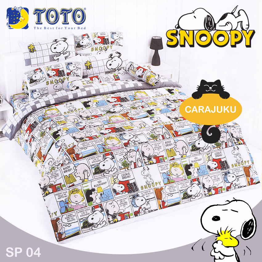 TOTO ชุดผ้าปูที่นอน สนูปี้ Snoopy SP04
