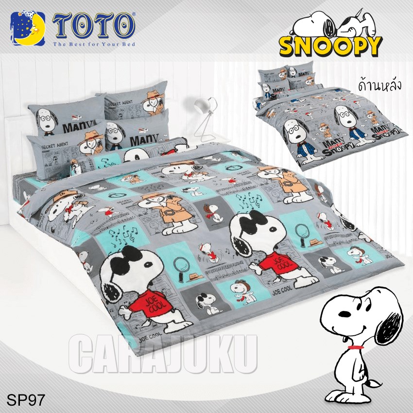 TOTO ชุดผ้าปูที่นอน สนูปี้ Snoopy SP97