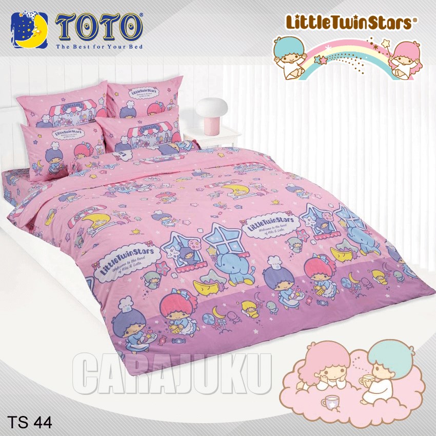 TOTO ชุดผ้าปูที่นอน ลิตเติ้ลทวินสตาร์ Little Twin Stars TS44