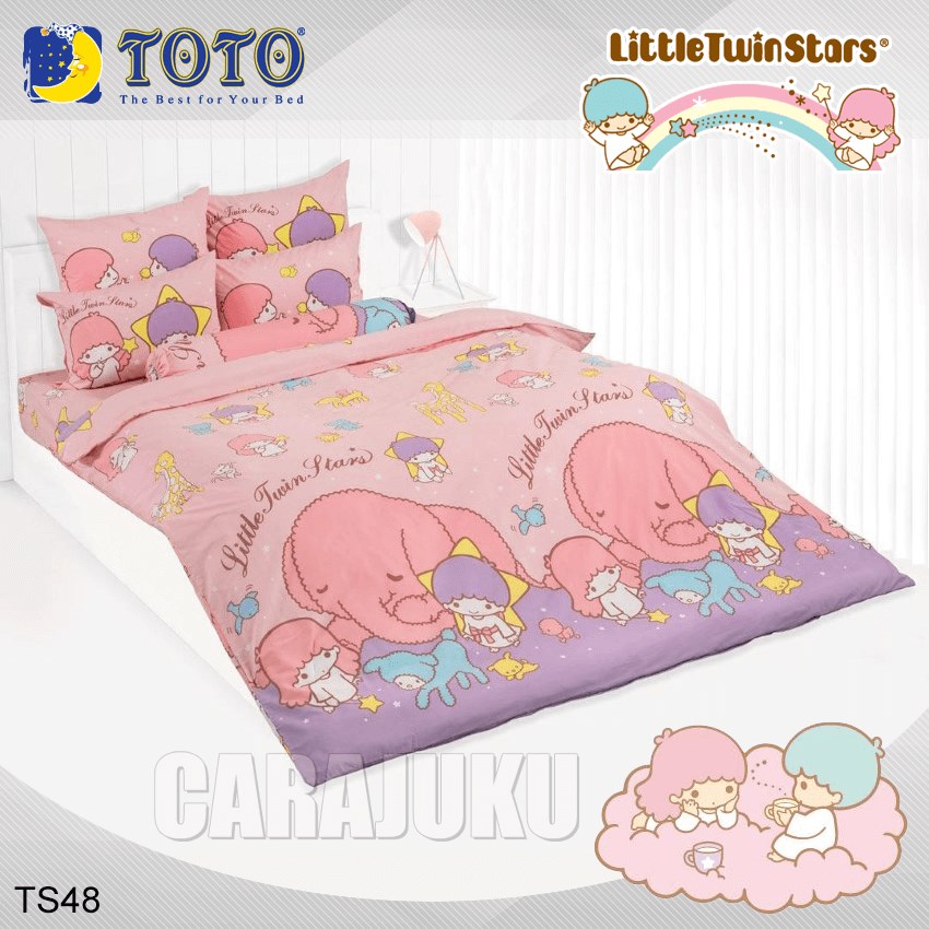 TOTO ชุดผ้าปูที่นอน ลิตเติ้ลทวินสตาร์ Little Twin Stars TS48