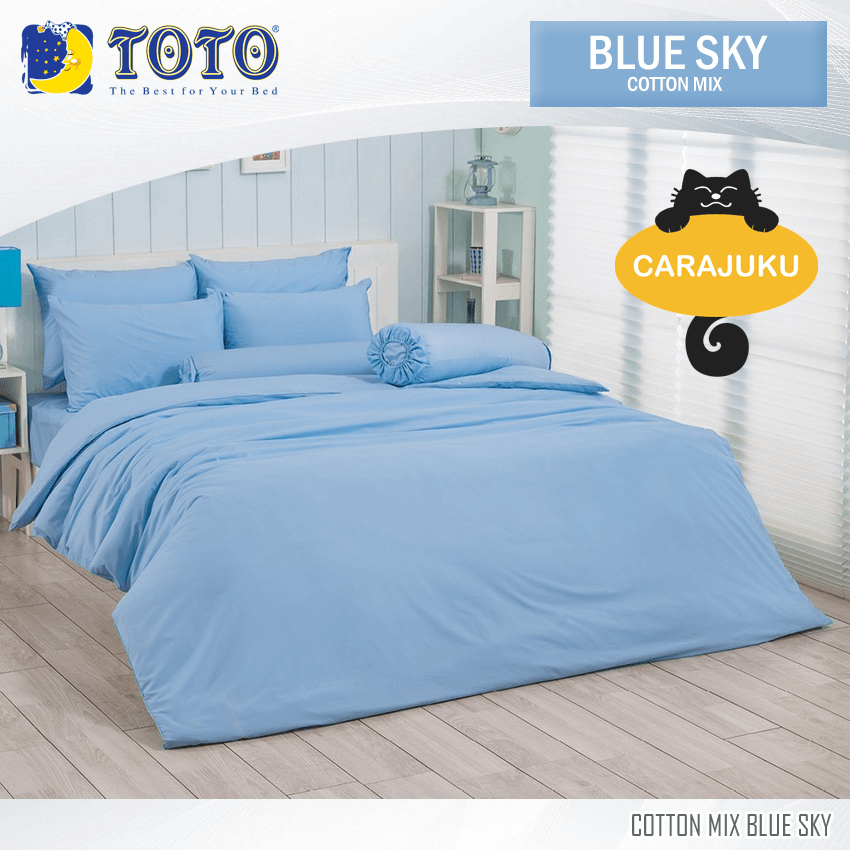 TOTO ชุดผ้าปูที่นอน สีฟ้าบลูสกาย BLUE SKY