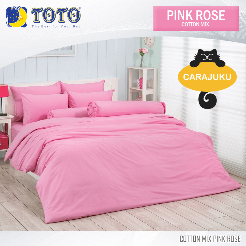 TOTO ชุดผ้าปูที่นอน สีชมพูพิงค์โรส PINK ROSE