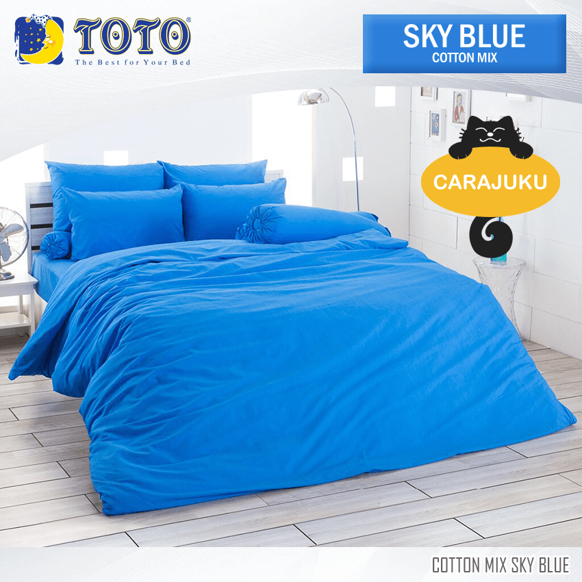 TOTO ชุดผ้าปูที่นอน สีฟ้า SKY BLUE