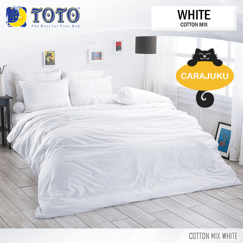 TOTO ชุดผ้าปูที่นอน สีขาว WHITE